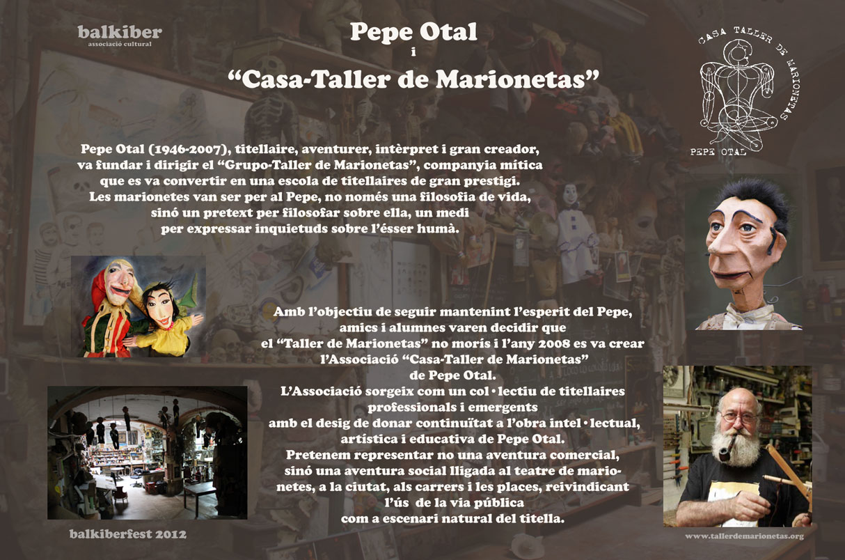 exposición Pepe Otal y CASA-TALLER DE MARIONETAS